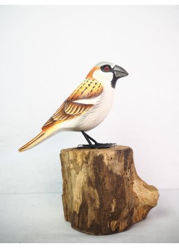 wholesale bali Realistic Wooden Bird Great Sparrow, Home Decoration