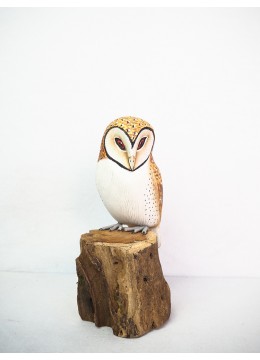 wholesale bali Realistic Wooden Bird Tasmanian Masked Owl, Home Decoration