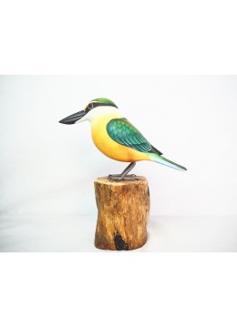 wholesale bali Realistic Wooden Bird Scared Kingfisher, Home Decoration