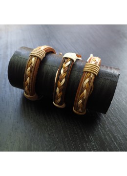 wholesale bali Adjustable Friendship Bracelets With Genuine Leather, Costume Jewellery