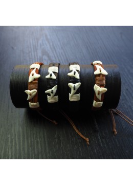wholesale bali Shark Teeth Adjustable Friendship Bracelets, Costume Jewellery