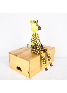 wholesale bali Supplier Wooden Statue Animal Model, Giraffe, Home Decoration