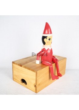 wholesale bali Production Wooden Statue Iconic Figurine Character Model, Chrismast, Home Decoration