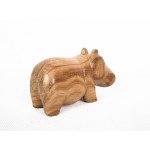 Wooden Animal Statue Model Hippopotamus