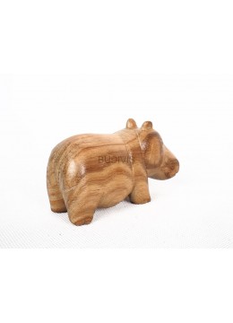 wholesale bali Wooden Animal Statue Model Hippopotamus, Home Decoration