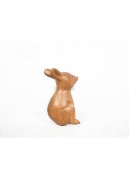 wholesale bali Wooden Animal Statue Model Rabbit, Home Decoration