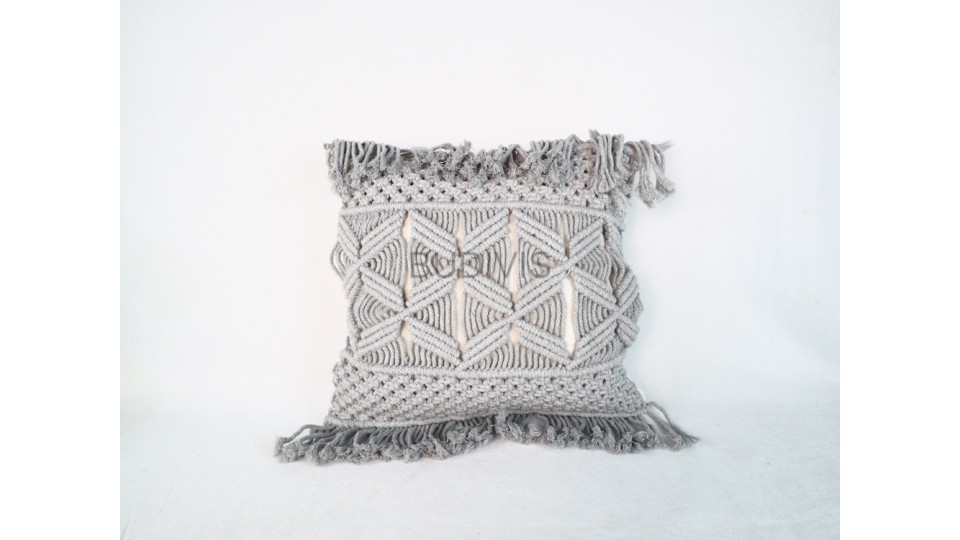 Home Ornament Macrame Hand Knitted Boho Style Pillowcase