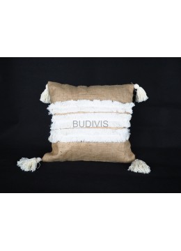wholesale bali Bali Bohemian Burlap Macrame Hand Knitted Pillowcase, Handicraft