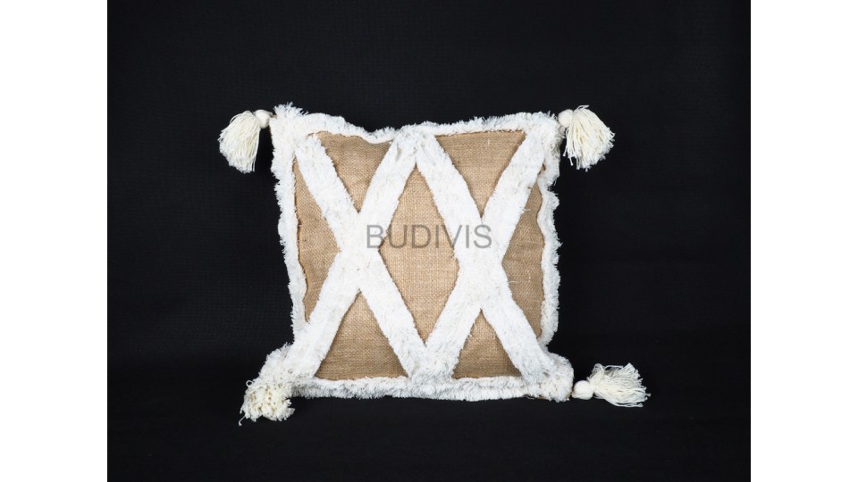 Best Quality Bohemian Burlap Macrame Hand Knitted Pillowcase