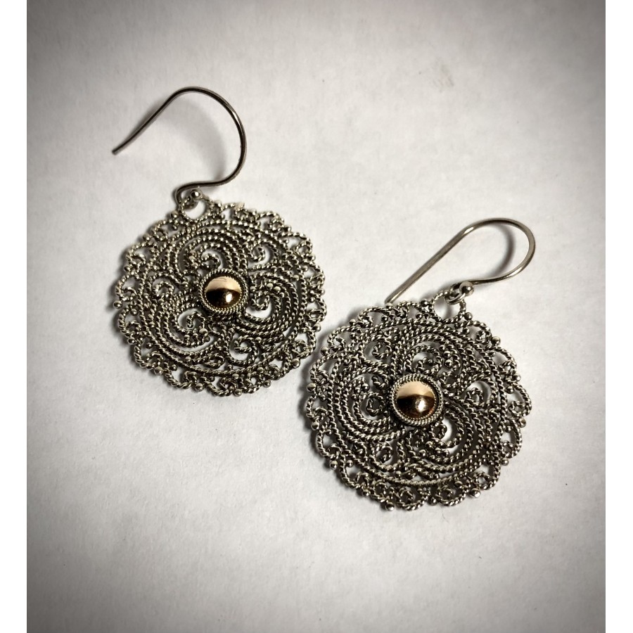 Wholesale Fashion Geometric Brass Gem Earrings In Bulk - Nihaojewelry
