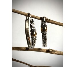 Image of Sterling Silver Circle Earrings, Dangle Earrings Costume Jewellery Source: CV.Budivis in Bali, Indonesia
