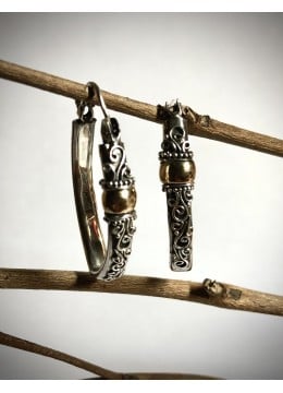 wholesale bali Sterling Silver Circle Earrings, Dangle Earrings, Costume Jewellery