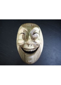 wholesale bali Laughing Face Wooden Mask Decoration, Home Decoration