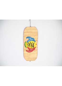 wholesale bali Wind Spinner With Fish Hand Painting, Accept Custom Painting, Garden Decoration