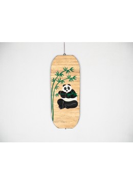 wholesale bali Wind Spinner With Eating Panda Hand Painting, Accept Custom Painting, Garden Decoration
