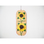 Wind Spinner With Sun Flower Hand Painting, Accept Custom Painting