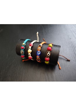 wholesale bali Painted Bead Wholesale Adjustable Friendship Bracelets, Costume Jewellery