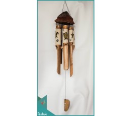 Image of Affordable Bird House Garden Hanging Hand Painted Turtle Bamboo Wind Chimes Bamboo Crafts Source: CV.Budivis in Bali, Indonesia