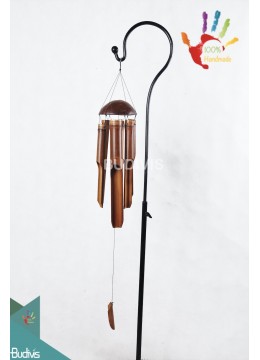 Image of Top Out Door Large Hanging Bamboo Wind Chimes Bamboo Crafts Source: CV.Budivis in Bali, Indonesia