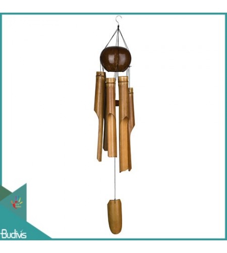 Wholesale Outdoor Hanging Coco Pieces Bamboo Wind Chimes
