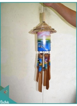wholesale bali Top Selling Out Door Hanging Regular Coco Bamboo Wind Chimes, Bamboo Crafts