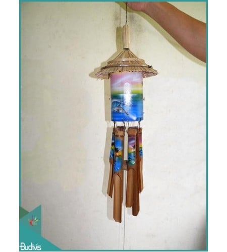 Top Selling Outdoor Hanging Regular Coco Bamboo Wind Chimes