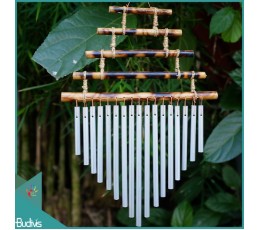 Image of Wholesale Out Door Hanging Bamboo Wind Chimes Alumunium Bamboo Crafts Source: CV.Budivis in Bali, Indonesia