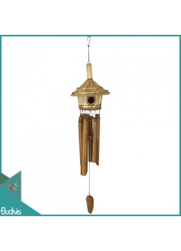 Image of Bali Out Door Hanging Bird House Natural Bamboo Wind Chimes Bamboo Crafts Source: CV.Budivis in Bali, Indonesia