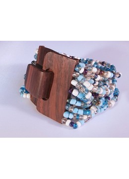 wholesale bali Beaded Bracelet Wood Clasp, Clearance