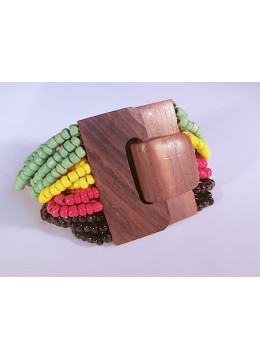 wholesale bali Beaded Bracelet Wood Clasp, Clearance
