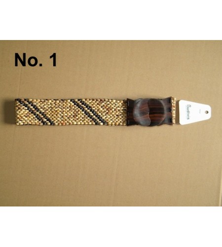 Stretch Belt From Coconut, Elastic Belt Coconut Beads, Coconut Bead Belt ,Shells Belt With Wooden Clasp