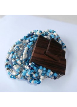 wholesale bali Beaded Bracelet Wood Buckle, Costume Jewellery
