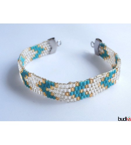 Miyuki Beaded Bracelet Stainless