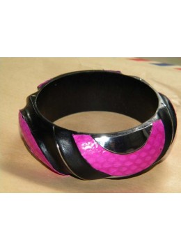 wholesale bali Wood Bangle Leather Snake, Costume Jewellery