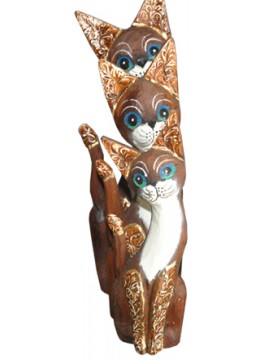 wholesale bali Cat set of 3 Animal Statue, Costume Jewellery