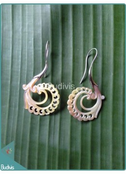 Image of Yellow Flower Earring Sterling Silver Hook 925 Costume Jewellery Source: CV.Budivis in Bali, Indonesia
