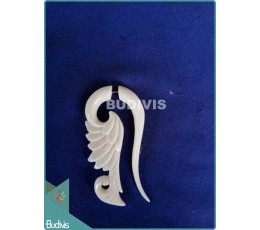 Image of High-Quality Wing Bone Carving Earrings Sterling Silver Hook 925 Costume Jewellery Source: CV.Budivis in Bali, Indonesia
