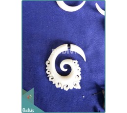 Image of Bone Crafting Spiral Tribal Earrings Sterling Silver Hook 925 Costume Jewellery Source: CV.Budivis in Bali, Indonesia