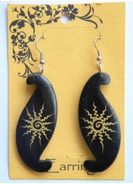 wholesale bali Bali Beautiful Wood Earring, Costume Jewellery