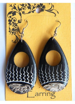 Image of Wooden Earring Costume Jewellery Source: CV.Budivis in Bali, Indonesia