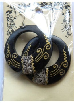 wholesale bali Unique Wood Earring, Costume Jewellery