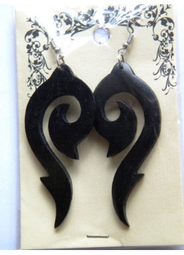 wholesale bali Unique Wood Earring, Costume Jewellery