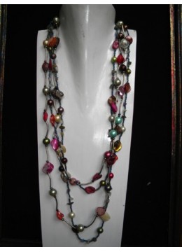 Image of Beaded Necklace Multi Strand Costume Jewellery Source: CV.Budivis in Bali, Indonesia