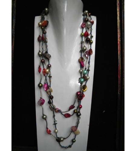 Beaded Necklace Multi Strand