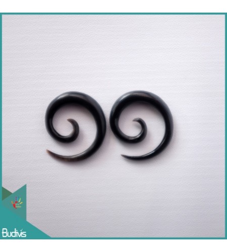 From Bali Spirall Black Horn Body Piercing