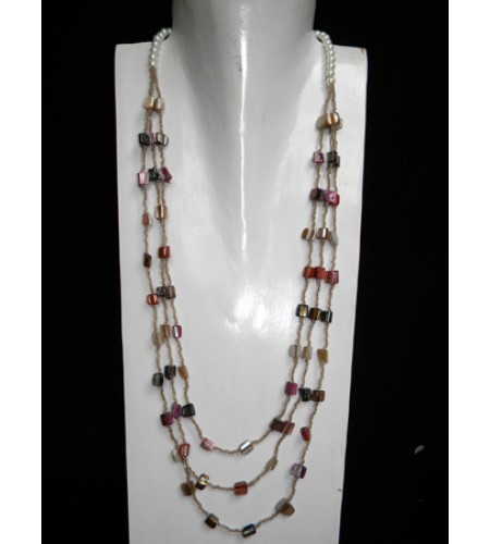 Beaded Necklace Multi Strand