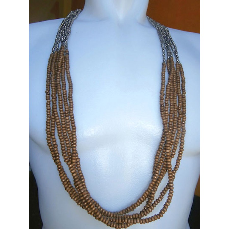 black costume jewelry necklace  buy peach onyx necklace online  StyleDeco   styledeco