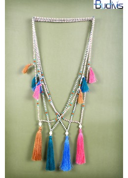 wholesale bali Long Beaded Gems Tassel Necklace, Costume Jewellery