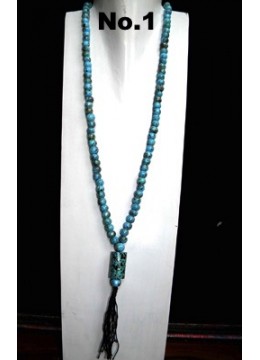 wholesale bali Beaded Wood Tassel Necklace, Costume Jewellery