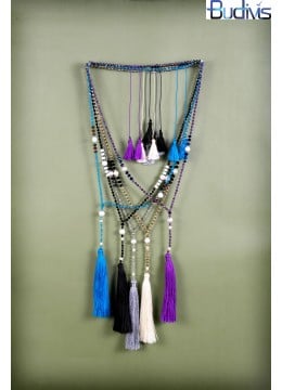 wholesale bali Beaded Tassel Necklace Crystal, Costume Jewellery